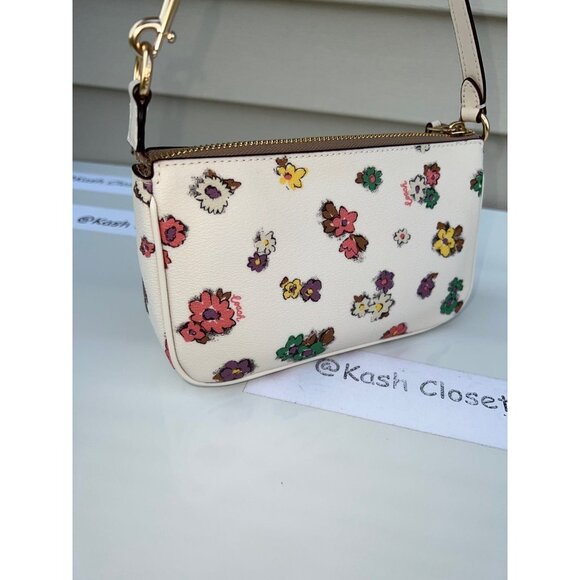 Coach purse wristlet nolita 19 spaced floral field print shoulder bag handbag - Picture 5 of 11